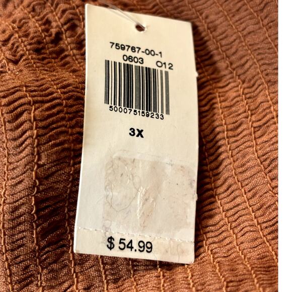 NWT Old Navy Smoked Midi Dress Women's Plus Size 3X Fit & Flare Clip Dot Design - Picture 15 of 16